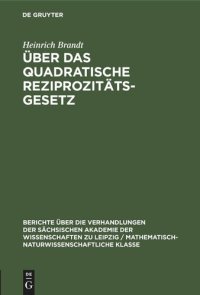 cover of the book Über das quadratische Reziprozitätsgesetz