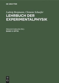 cover of the book Lehrbuch der Experimentalphysik: Band 3 Optik