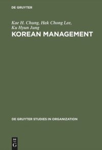 cover of the book Korean Management: Global Strategy and Cultural Transformation