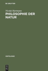 cover of the book Philosophie der Natur: Abriß der speziellen Kategorienlehre