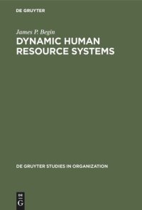 cover of the book Dynamic Human Resource Systems: Cross-National Comparisons