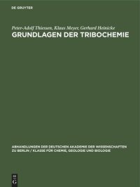 cover of the book Grundlagen der Tribochemie