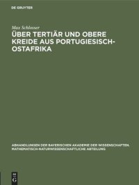 cover of the book Über Tertiär und obere Kreide aus Portugiesisch-Ostafrika