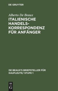 cover of the book Italienische Handelskorrespondenz für Anfänger