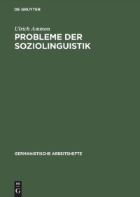 cover of the book Probleme der Soziolinguistik