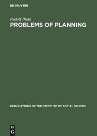 cover of the book Problems of planning: East and west