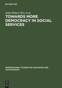 cover of the book Towards More Democracy in Social Services: Models of Culture and Welfare