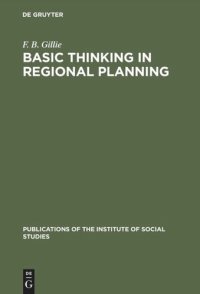 cover of the book Basic thinking in regional planning