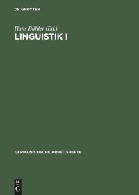 cover of the book Linguistik I: Lehr- und Übungsbuch zur Einführung in die Sprachwissenschaft