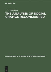 cover of the book The analysis of social change reconsidered: A sociological study