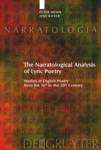 cover of the book The Narratological Analysis of Lyric Poetry: Studies in English Poetry from the 16th to the 20th Century