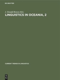 cover of the book Linguistics in Oceania, 2