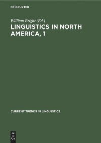 cover of the book Linguistics in North America, 1