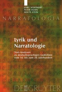 cover of the book Lyrik und Narratologie: Text-Analysen zu deutschsprachigen Gedichten vom 16. bis zum 20. Jahrhundert