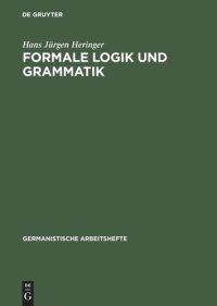 cover of the book Formale Logik und Grammatik