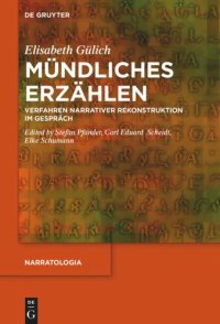 cover of the book Mündliches Erzählen: Verfahren narrativer Rekonstruktion im Gespräch