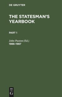 cover of the book The Statesman's Yearbook: 1986–1987