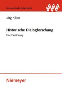 cover of the book Historische Dialogforschung: Eine Einführung