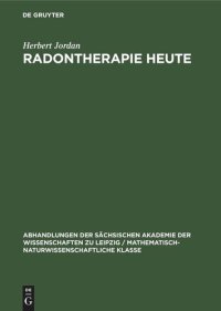 cover of the book Radontherapie heute