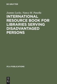 cover of the book International Resource Book for Libraries Serving Disadvantaged Persons