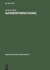 cover of the book Namenforschung: Eine Einführung in die Onomastik