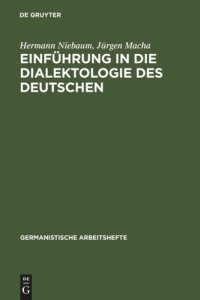 cover of the book Einführung in die Dialektologie des Deutschen