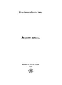 cover of the book Álgebra Lineal