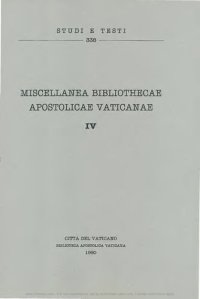 cover of the book Miscellanea Bibliothecae Apostolicae Vaticanae