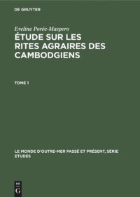 cover of the book Étude sur les rites agraires des Cambodgiens