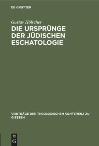 cover of the book Die Ursprünge der jüdischen Eschatologie