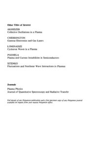 cover of the book Kinetic Theory of Nonideal Gases and Nonideal Plasmas (Monographs in Natural Philosophy)