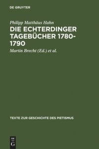 cover of the book Die Echterdinger Tagebücher 1780-1790