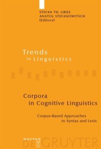 cover of the book Corpora in Cognitive Linguistics: Corpus-Based Approaches to Syntax and Lexis