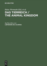 cover of the book Das Tierreich / The Animal Kingdom. Lieferung 56 Acarina: Bdellidae, Nicoletiellidae, Cryptognathidae