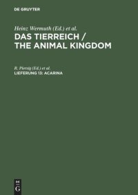 cover of the book Das Tierreich / The Animal Kingdom. Lieferung 13 Acarina: Hydrachnidae und Halacaridae