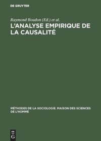 cover of the book L’analyse empirique de la causalité