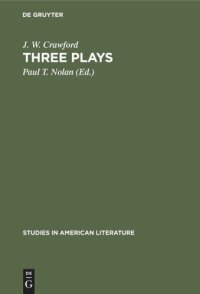 cover of the book Three plays