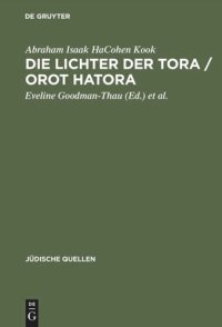 cover of the book Die Lichter der Tora / Orot HaTora