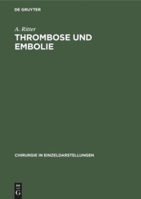 cover of the book Thrombose und Embolie