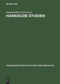 cover of the book Hansische Studien: Heinrich Sproemberg zum 70. Geburtstag