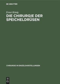 cover of the book Die Chirurgie der Speicheldrüsen