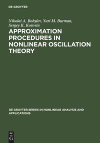 cover of the book Approximation Procedures in Nonlinear Oscillation Theory