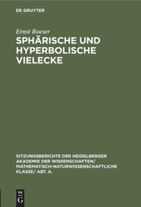 cover of the book Sphärische und hyperbolische Vielecke