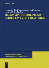 cover of the book Blow-up in Nonlinear Sobolev Type Equations
