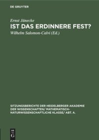 cover of the book Ist das Erdinnere fest?