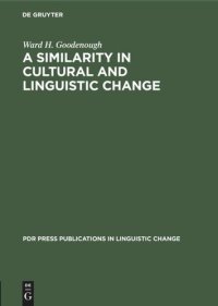 cover of the book A similarity in cultural and linguistic change