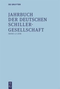 cover of the book Jahrbuch der Deutschen Schillergesellschaft: Band 60 2016