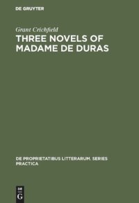 cover of the book Three novels of Madame de Duras: Ourika, Edouard, Olivier