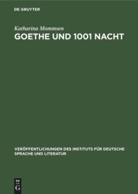 cover of the book Goethe und 1001 Nacht