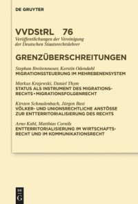 cover of the book Grenzüberschreitungen: Migration. Entterritorialisierung des Öffentlichen Rechts